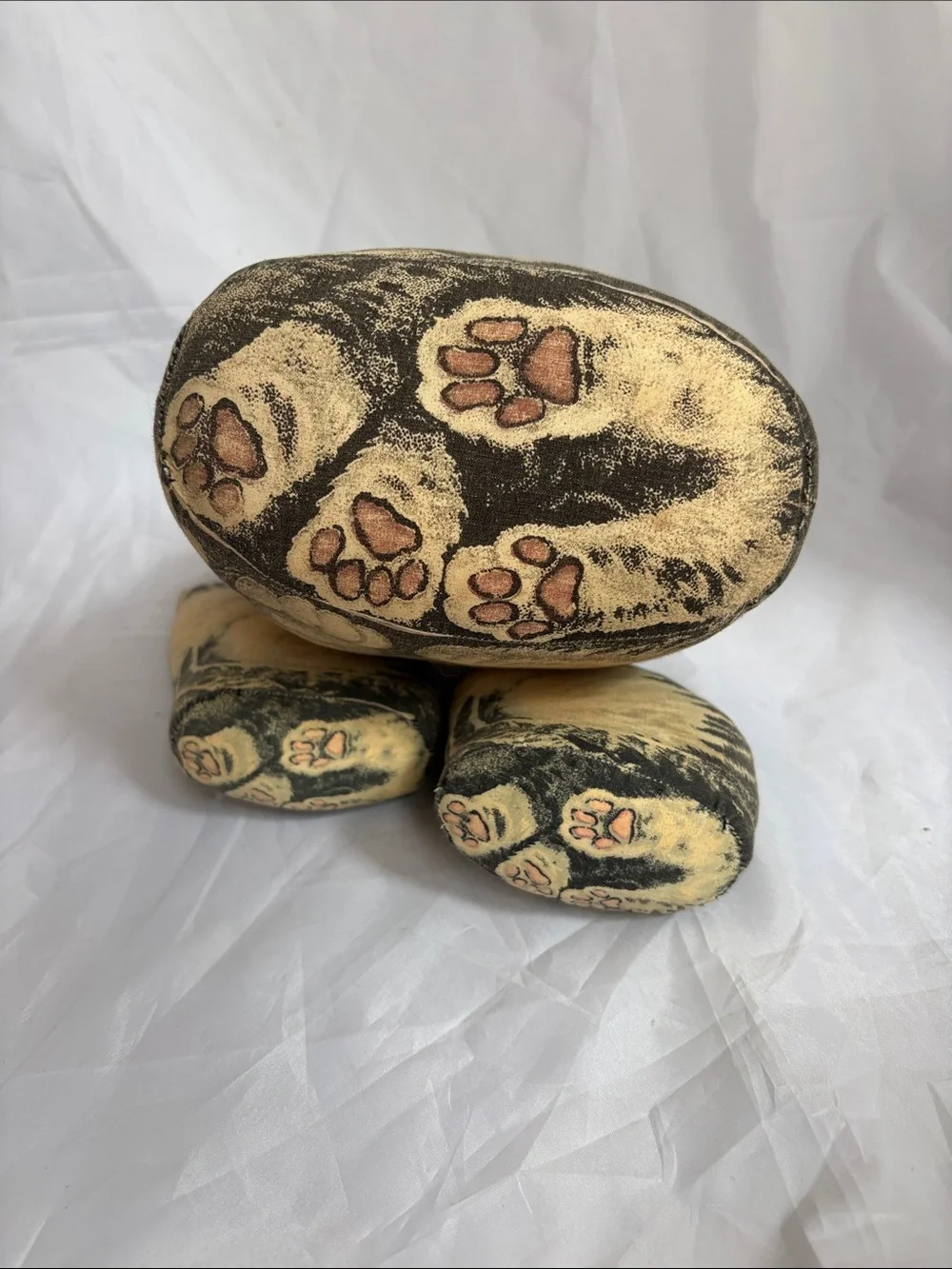 Handmade Cat Print Decorative Pillow - vintage Style